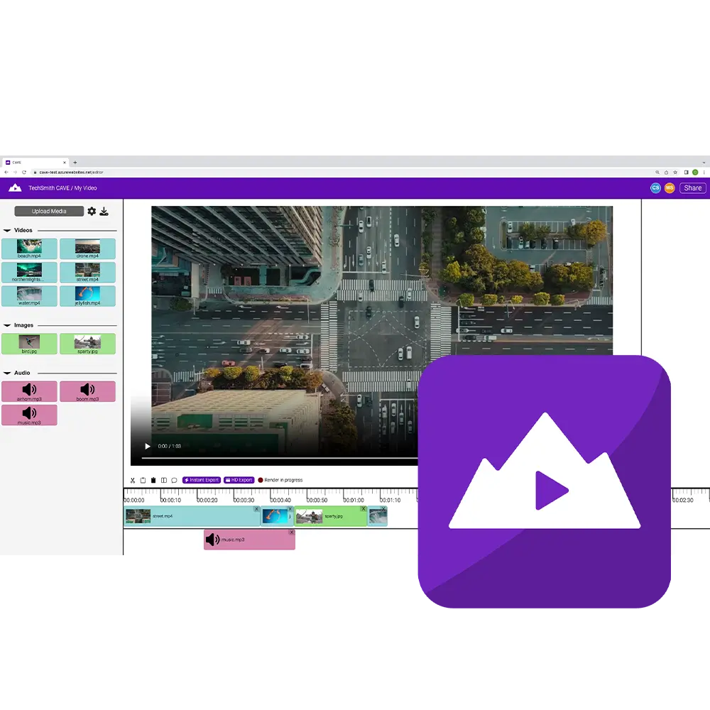 Collaborative Audio / Video Editor screenshot